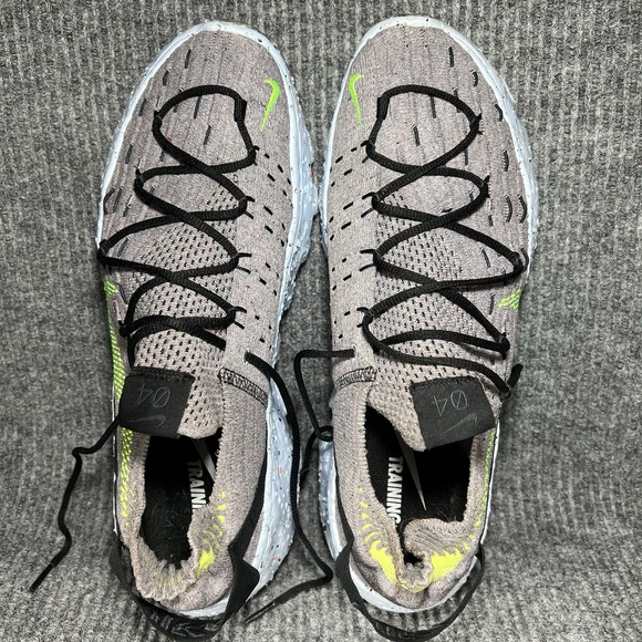 Nike Space Hippie 04 Men's Size 12.5 Grey Volt Blue Green Shoes CZ6398-001 - Picture 10 of 10